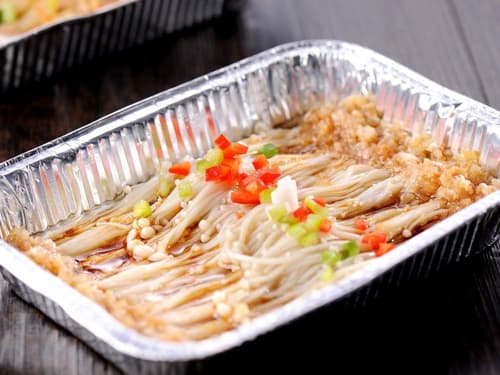 西昌镇锡纸烤金针菇